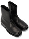 Zipper Camion Leather Ankle Boots Black - OUR LEGACY - BALAAN 4