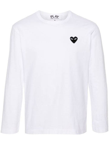 Comme Des Garçons Play T-Shirt With Application - COMME DES GARCONS PLAY - BALAAN 1