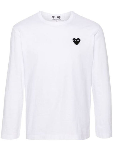 Comme Des Garçons Play T-Shirt With Application - COMME DES GARCONS PLAY - BALAAN 1