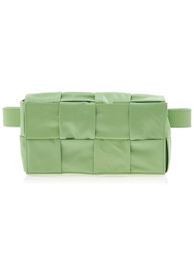 Intrecciato Cassette Mini Belt Bag Pistachio - BOTTEGA VENETA - BALAAN.