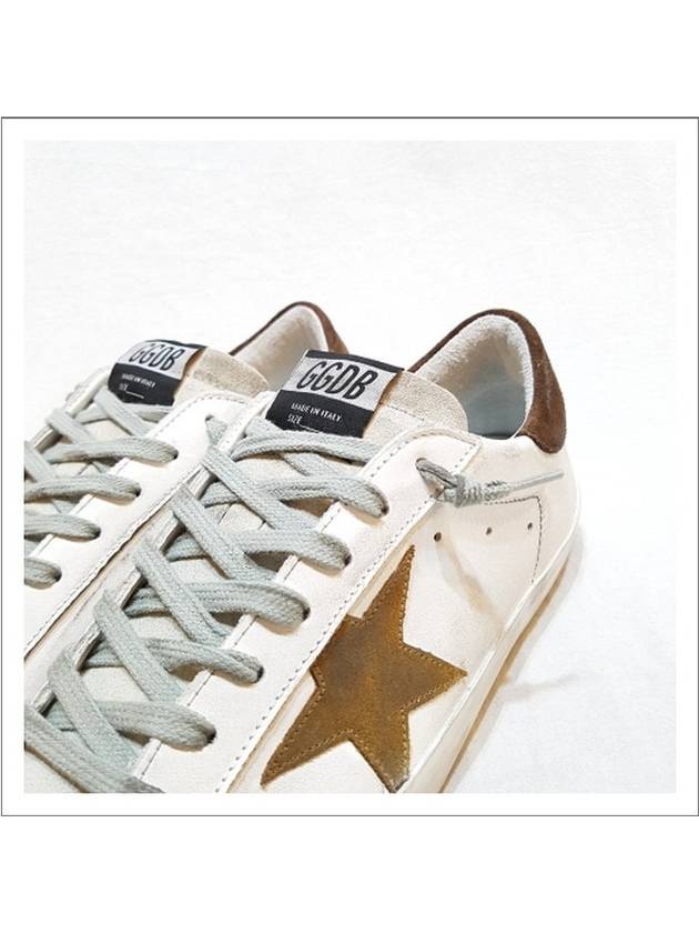 Superstar Brown Tab Low Top Sneakers White - GOLDEN GOOSE - BALAAN 5