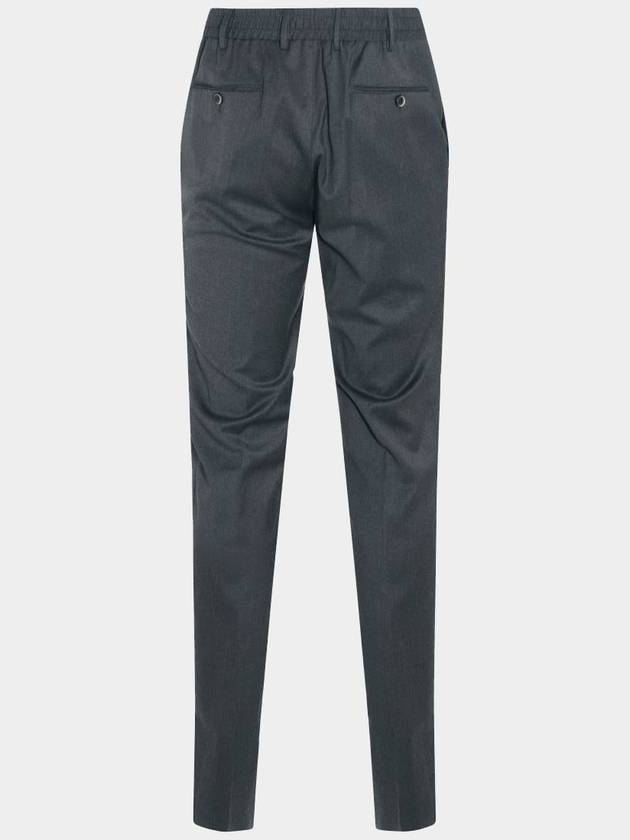 Pt Torino Dark Grey Virgin Wool Blend Stretch Jogger Pants - PT TORINO - BALAAN 2