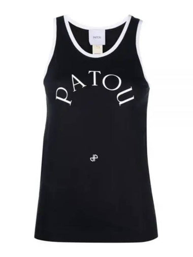 Logo Print Sleeveless Black - PATOU - BALAAN 1