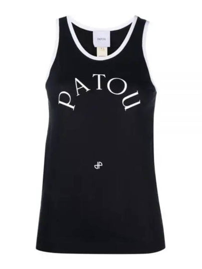 Logo Print Sleeveless Black - PATOU - BALAAN 2