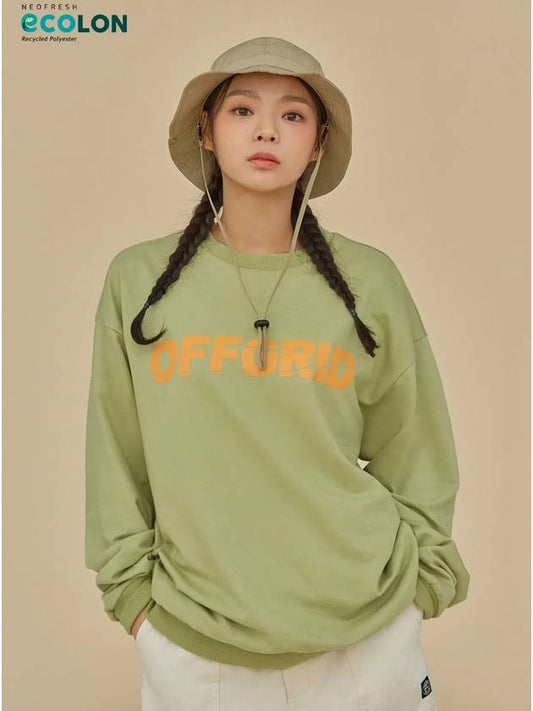 Overfit graphic sweatshirt khaki - OFFGRID - BALAAN 1