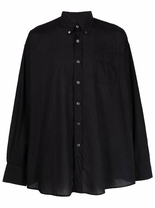 Men's Burrowed Bidi Overfit Long Sleeve Shirt Black - OUR LEGACY - BALAAN 2