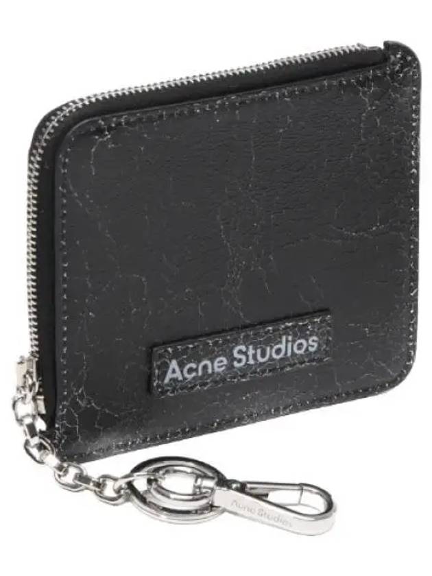 Zipper Logo Leather Wallet Women s Bifold - ACNE STUDIOS - BALAAN 1