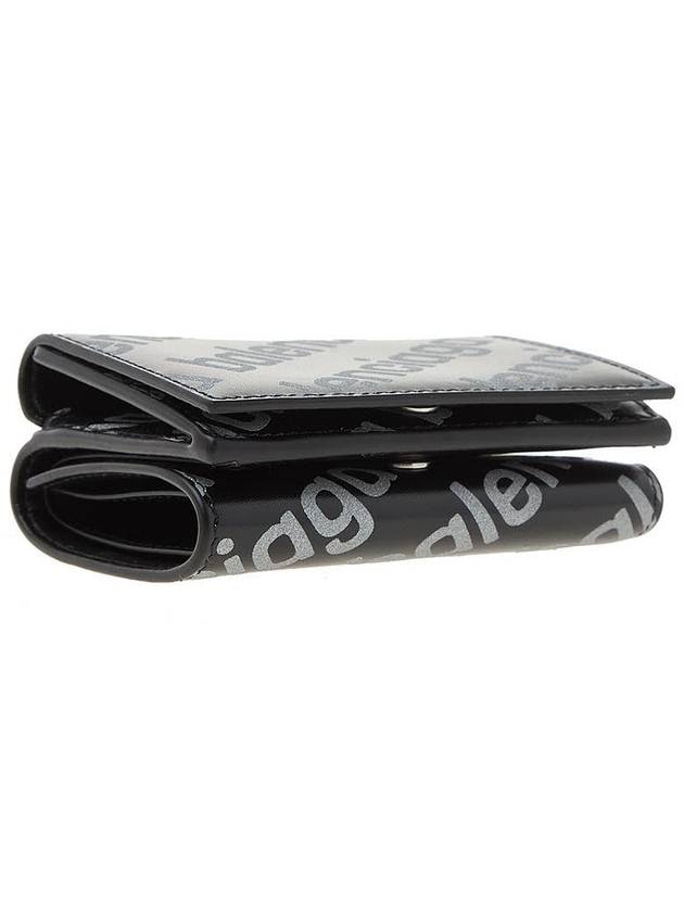 All-Over Logo Tri-Fold Half Wallet Black - BALENCIAGA - BALAAN 6