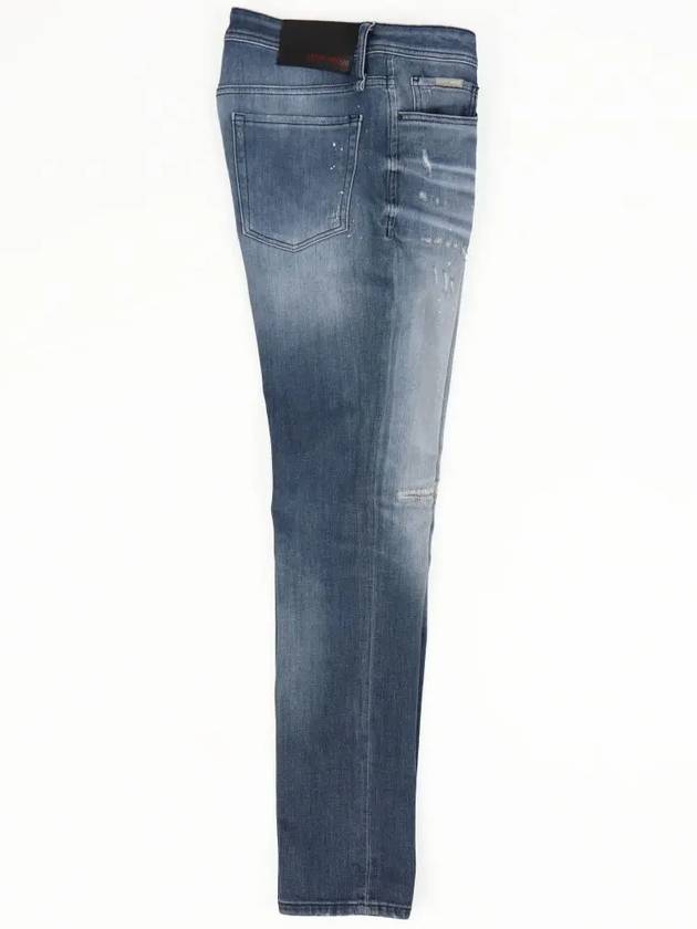 Tapered men's damaged denim - IKALOOOK - BALAAN 3