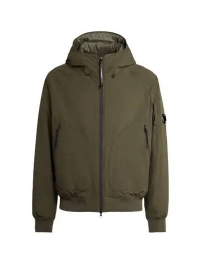 Pro-Tech Ribbed Hooded Jacket Green - CP COMPANY - BALAAN 2