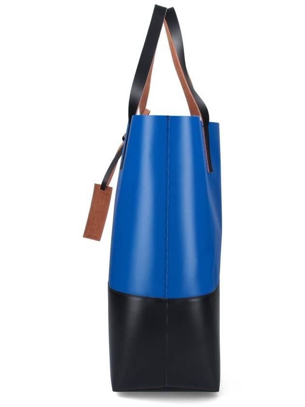 Tribeca Shopping Tote Bag Blue Black - MARNI - BALAAN 6