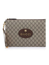 Neo Vintage GG Supreme Clutch Bag Beige Ebony - GUCCI - BALAAN 1