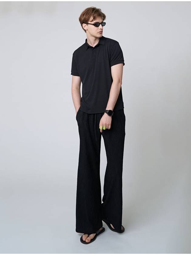 AU41PT09 Pleated wide pants_black - ATHPLATFORM - BALAAN 5