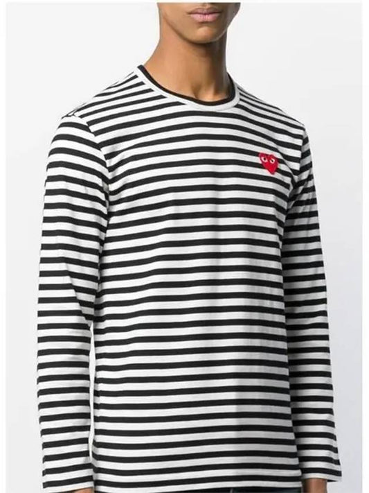 Heart striped long sleeve tshirt AZ T164 051 - COMME DES GARCONS - BALAAN 2