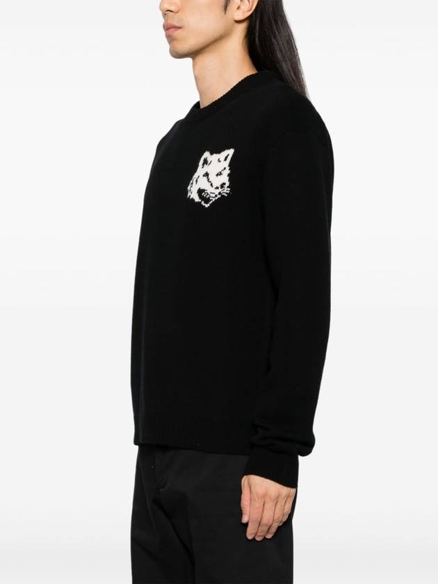 Fox Head Knit Top Black - MAISON KITSUNE - BALAAN 3