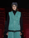 Dyed zip cargo vest emerald - UNALLOYED - BALAAN 1