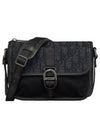 Oblique Jacquard 8 Mini Messenger Bag Black - DIOR - BALAAN 2