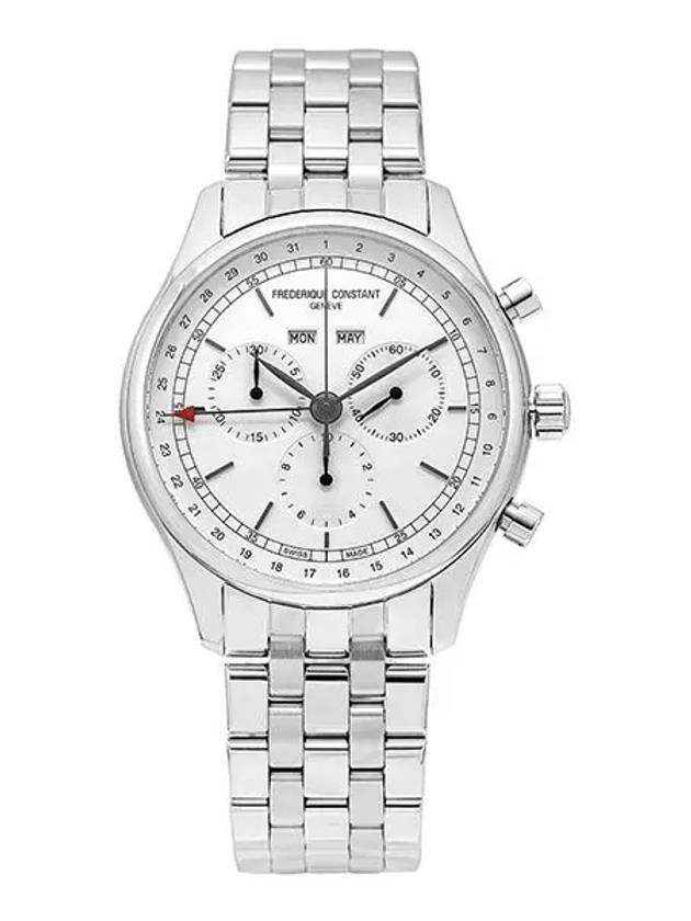 Classics Quartz Chronograph Triple Calendar Watch Silver - FREDERIQUE CONSTANT - BALAAN 1