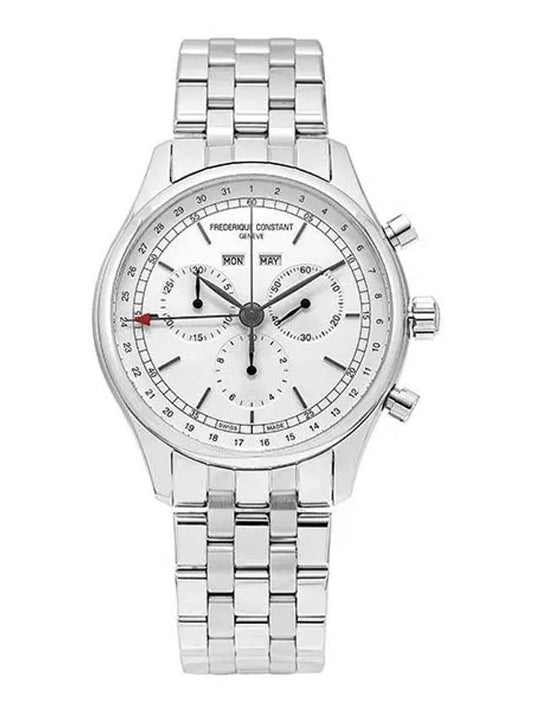 Classics Quartz Chronograph Triple Calendar Watch Silver - FREDERIQUE CONSTANT - BALAAN 1