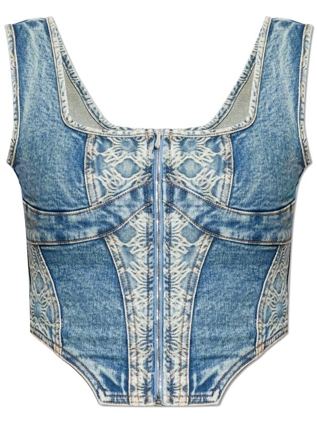 Amiri Denim Top, Women's, Blue - AMIRI - BALAAN 1