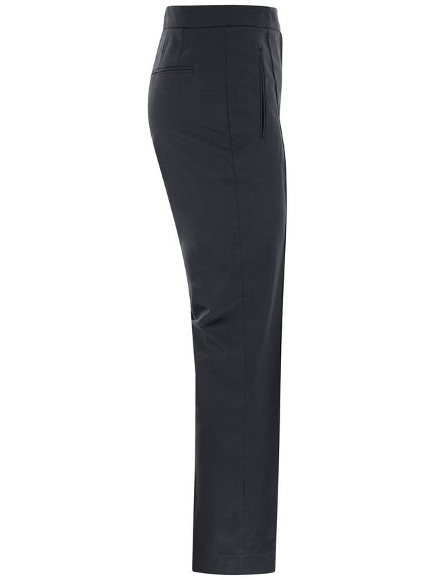 FRIDA - Cotton and silk trousers with pleat - PT TORINO - BALAAN 3