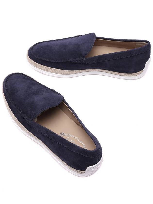 Men's Suede Slip-On Loafers Navy - TOD'S - BALAAN 7