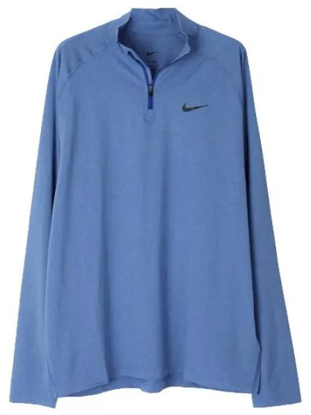 Dri Fit Ready 1/4 Zip Long Sleeve T-Shirt Light Blue - NIKE - BALAAN 2