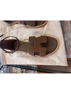 Santorini Sandals Etoupe - HERMES - BALAAN 5