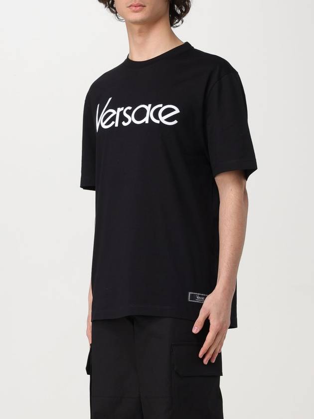 T-shirt Versace in cotone con logo - VERSACE - BALAAN 4