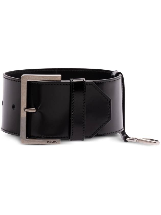 Leather wrist strap black - PRADA - BALAAN 2