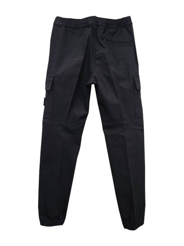 Kids Logo Patch Cotton Cargo Pants Black - STONE ISLAND - BALAAN 4