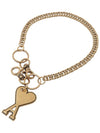 Heart Logo Metal Key Holder Gold - AMI - BALAAN 9