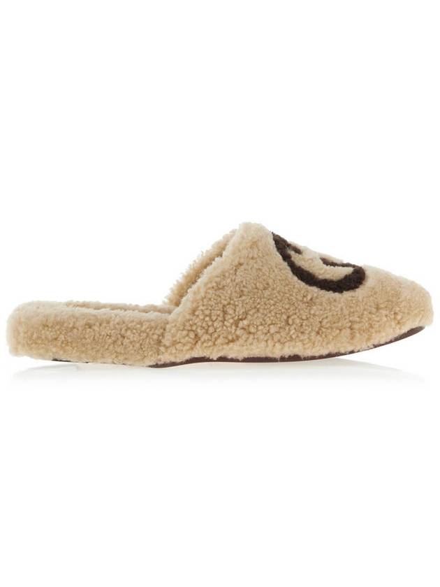 Interlocking G Slippers Light Brown - GUCCI - BALAAN.