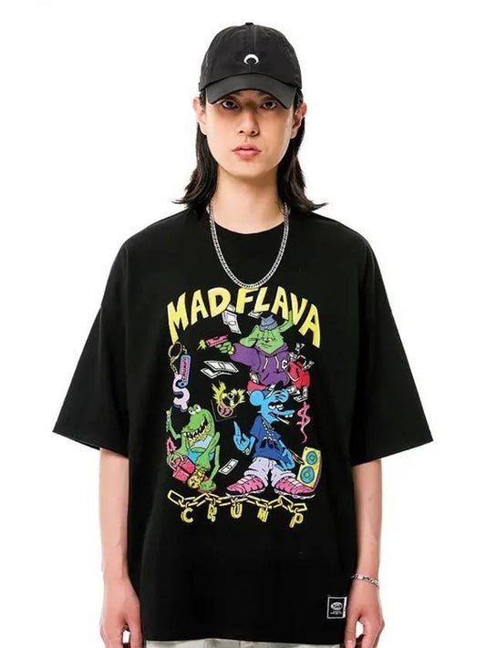 Mad Flavor Short Sleeve T-Shirt Black - CRUMP - BALAAN 1