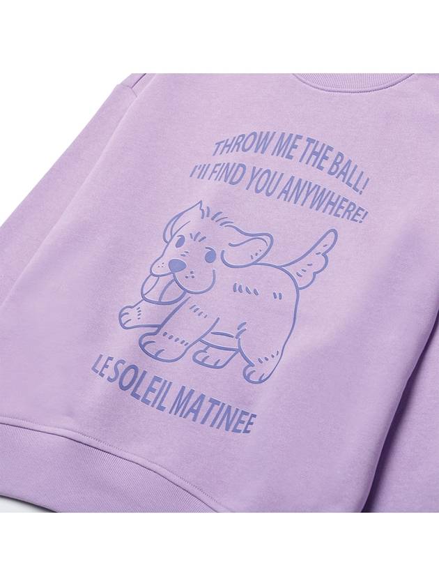 Brushed Options Catch Ball Puppy Sweat Shirts LAVENDER - LE SOLEIL MATINEE - BALAAN 3