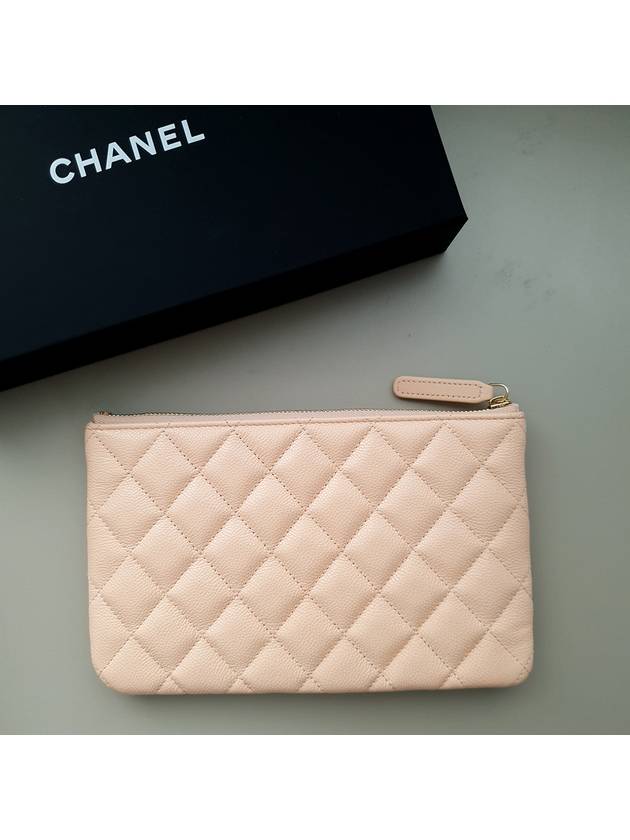 Classic pouch small pink beige gold AP1071 - CHANEL - BALAAN 4