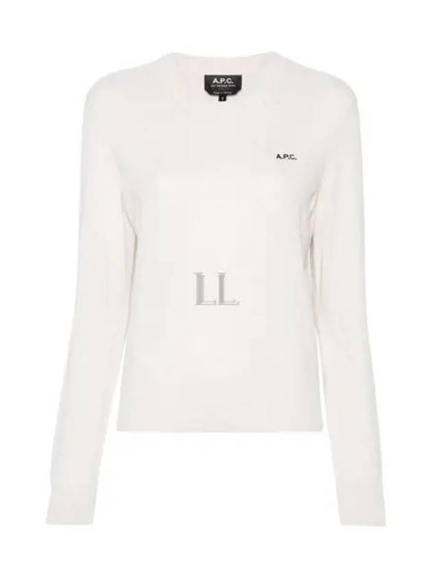 Victoria Embroidery Logo Sweatshirt Ivory - A.P.C. - BALAAN 2