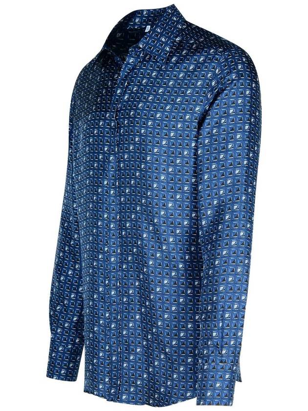 Dolce & Gabbana Blue Silk Shirt - DOLCE&GABBANA - BALAAN 2