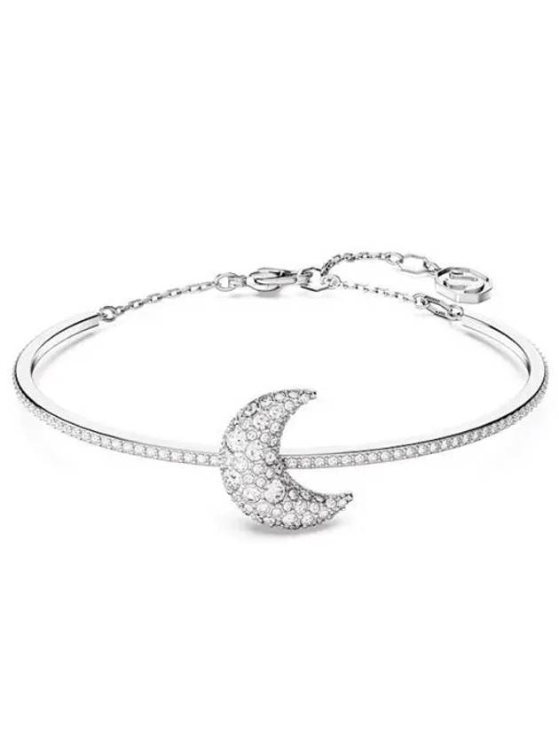 Sublima Moon Crystal Bangle Bracelet Silver - SWAROVSKI - BALAAN 3