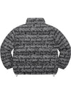 Fat Tip Jacquard Denim Puffer Jacket Black - SUPREME - BALAAN 3