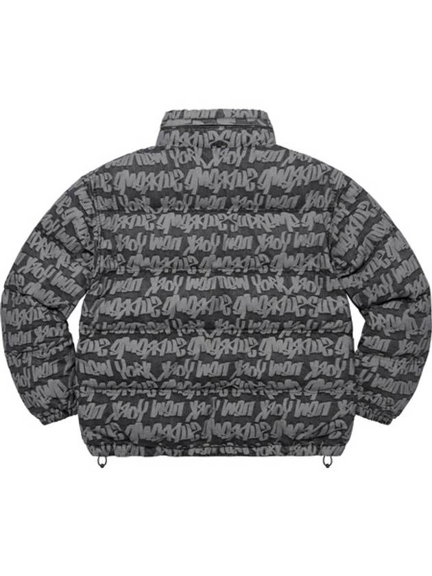 Fat Tip Jacquard Denim Puffer Jacket Black - SUPREME - BALAAN 3