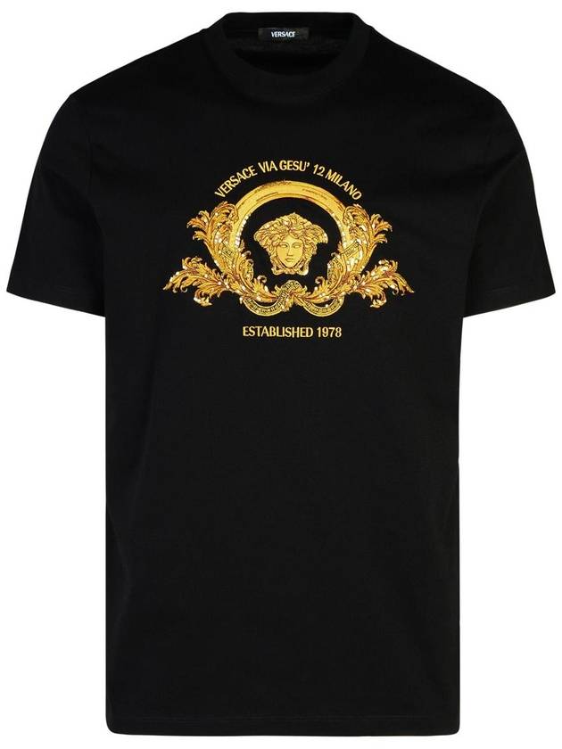 24FW Long Sleeve T-Shirt 10139441A114721B000 NERO - VERSACE - BALAAN 2