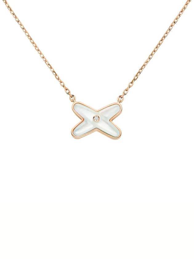 Jeux De Liens Pendant Mother Of Pearl Necklace Gold - CHAUMET - BALAAN 1