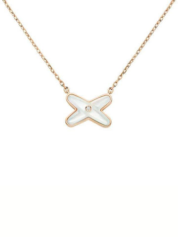 Jeux De Liens Pendant Mother Of Pearl Necklace Gold - CHAUMET - BALAAN 1