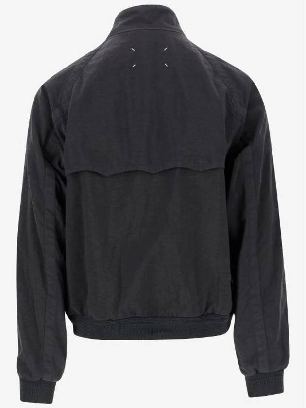 Canvas Bomber Jacket Black - MAISON MARGIELA - BALAAN 3