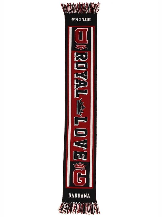 Dolce GabbanaCashmere football club style scarf - DOLCE&GABBANA - BALAAN 1