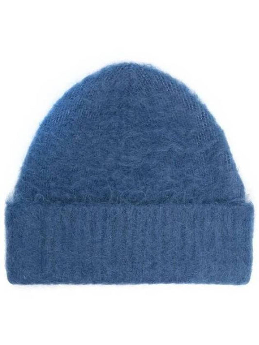 Wool Mohair Beanie Denim Blue - ACNE STUDIOS - BALAAN 2