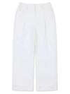 golfwear pin tuck roll-up high waist pants white - ONOFF - BALAAN 2