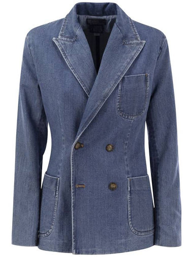 Double-breasted denim blazer - POLO RALPH LAUREN - BALAAN 1