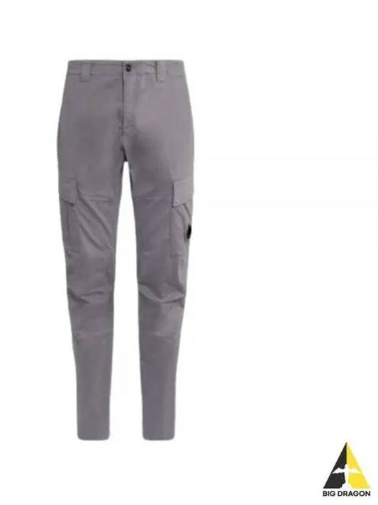 Stretch Satin Cargo Straight Pants Grey - CP COMPANY - BALAAN 2